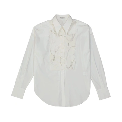 Brunello Cucinelli Cotton Shirt In White