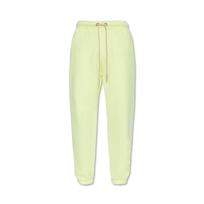 Palm Angels Cotton Joggers In Yellow