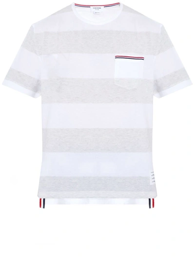 Thom Browne Oversized Short Sleeve T-shirt In White