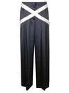 Jw Anderson Crossover-strap Wide-leg Trousers In 888