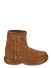 Bottega Veneta Snap Suede Chunky Ankle Boots In Brown