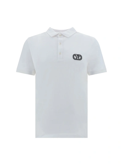 Valentino Polo Shirt In Bianco