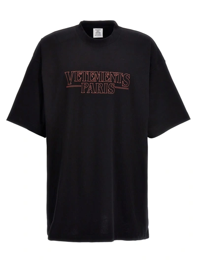 Vetements T-shirt In Black