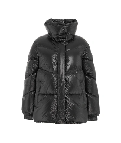 Woolrich Zip-up Puffer Jacket In Black