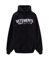 Vetements Black Cotton Blend Oversize Sweatshirt In Black