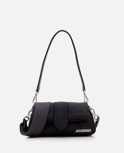 Jacquemus Le Petit Bambimou Nylon Shoulder Bag In Black