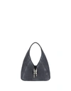 Givenchy Medium G-lock Denim Hobo Bag In Black