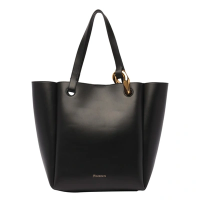 Jw Anderson J.w. Anderson Chain Cabas Bag In Black