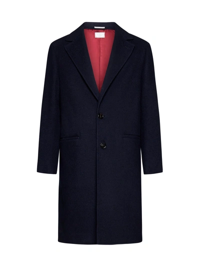 Brunello Cucinelli Coat In Blu