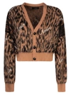 AMIRI AMIRI CHEETAH CARDIGAN