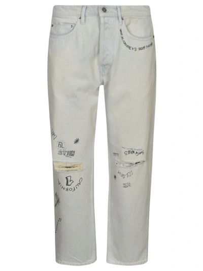 Golden Goose Distressed Effect Jeans In Denim