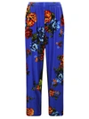 VETEMENTS VETEMENTS VELVET FLOWER LOUNGE PANTS