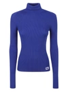 Burberry Women's Equestrian Knight Wool-blend Turtleneck Sweater In Knight