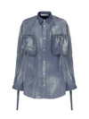 ACNE STUDIOS ACNE STUDIOS SHIRT WITH BUTTONS AND SPRAY TREATMENT