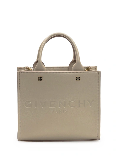 Givenchy Mini G Tote Bag In Natural Beige