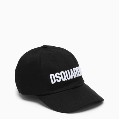 Dsquared2 Black Sports Hat With Logo In Nero