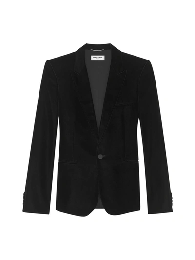 Saint Laurent 1 Bt Jacket In Black