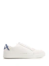 BURBERRY BURBERRY WHITE LEATHER SNEAKER