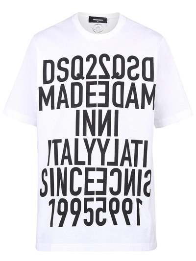 Dsquared2 Printed T-shirt In White