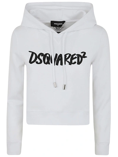 Dsquared2 Mini Fit Hoodie In White