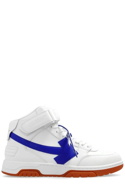 Off-white Out Of Office Mid-top Sneakers In White Blue Flu