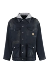 Balenciaga Workwear Parka In Blue