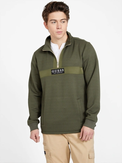 Guess Factory Zain Half-zip Sweater In Green