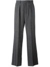 AMI ALEXANDRE MATTIUSSI AMI ALEXANDRE MATTIUSSI BOX PLEATED WIDE TROUSERS - BLACK,H17T40020511960545