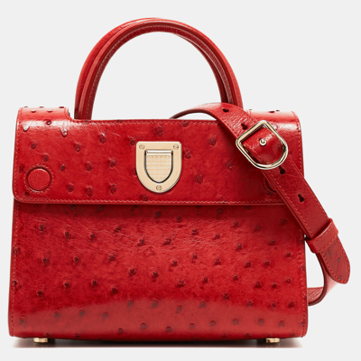 Pre-owned Dior Ever Tote In Red
