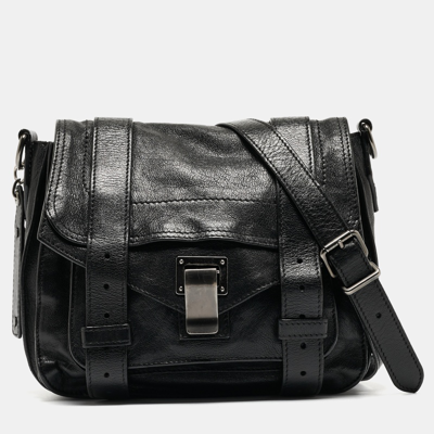 Pre-owned Proenza Schouler Black Leather Mini Ps1 Crossbody Bag