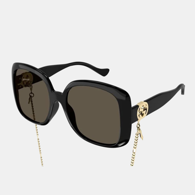 Pre-owned Gucci Brown Acetate Sunglasses