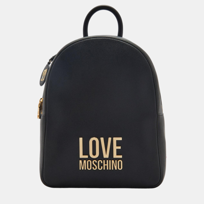 Pre-owned Love Moschino Black Poleyster Backpack
