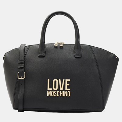 Pre-owned Love Moschino Black Leather Satchel