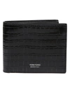 TOM FORD TOM FORD GLOSSY PRINTED CROC WALLET