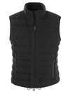 Brunello Cucinelli Women's Dazzling Cotton English Rib Knit Down Vest In Anthracite