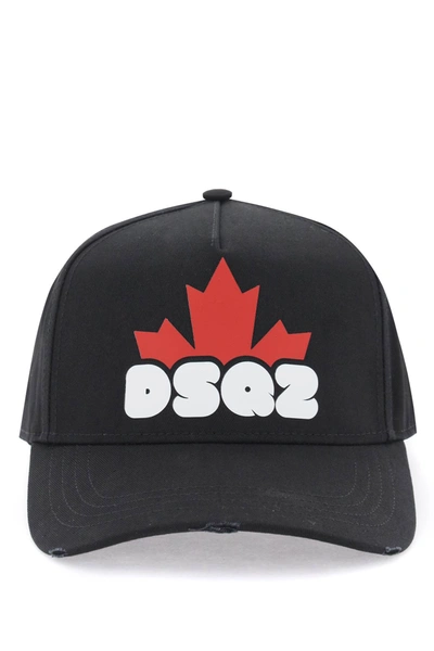 Dsquared2 Dsq2 Baseball Cap In Black (black)