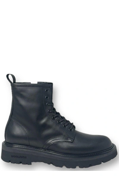 Woolrich Lace-up Ankle Boots  In Black