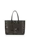 CHRISTIAN LOUBOUTIN CHRISTIAN LOUBOUTIN CABATA TOTE BAG IN CALF LEATHER PERFORATED CL LOGO