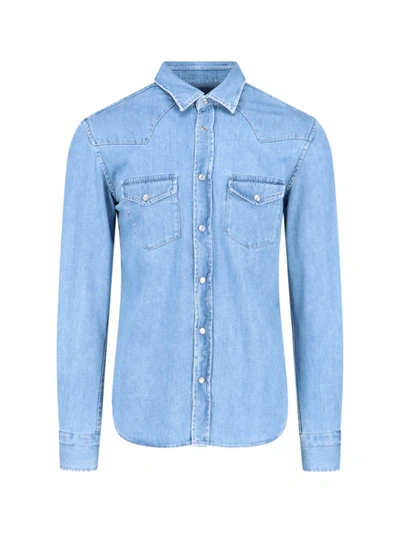 Tom Ford Shirt In Blu