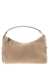 BRUNELLO CUCINELLI BRUNELLO CUCINELLI FLEECY BAG MADE OF VIRGIN WOOL AND CASHMERE WITH NECKLACE