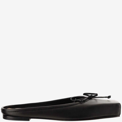 Jacquemus Les Mules Plates Ballet In Black