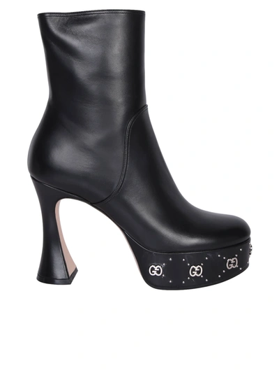 GUCCI GUCCI PLATFORM BOOT WITH GG STUDS