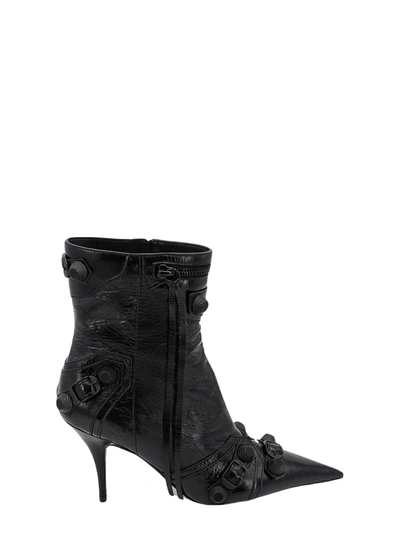 Balenciaga Cagole Ankle Boots In Black