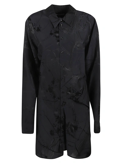 Off-white Map Jaq Twist Shirt In Black