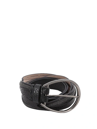 Brunello Cucinelli Belt In Black