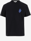 JW ANDERSON J.W. ANDERSON COTTON T-SHIRT WITH LOGO PATCH