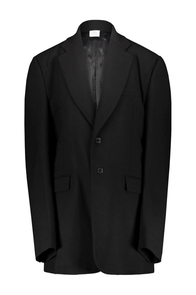 Vetements Boxy Tailored Jacket In Black