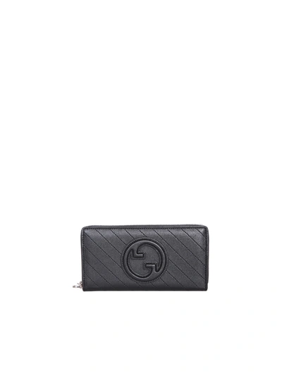 Gucci Blondie Zip-around Wallet In Black