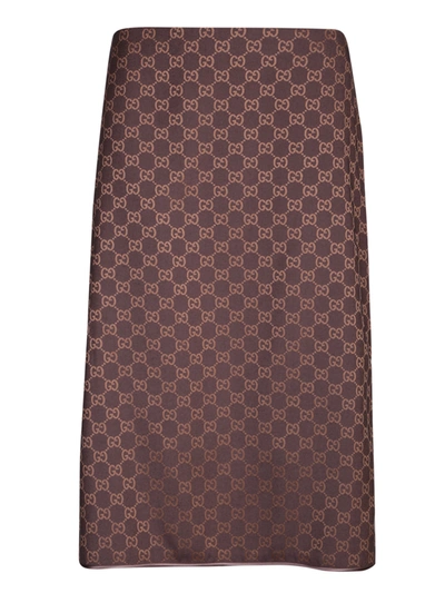 GUCCI GUCCI GG VISCOSE SKIRT