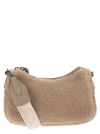 BRUNELLO CUCINELLI BRUNELLO CUCINELLI FLEECY BAG IN VIRGIN WOOL AND CASHMERE